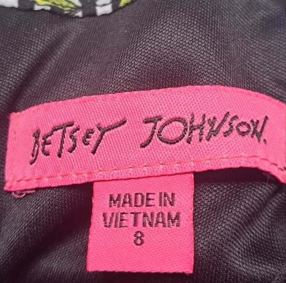 Betsey Johnson Floral Halter Style Swing Dress    Size 8 - Picture 5 of 7